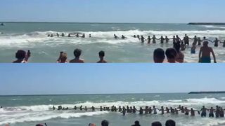 Lanț uman în stațiunea Jupiter pentru salvarea a trei turiști, după ce a fost arborat steagul roșu. Cine este cel care a decedat