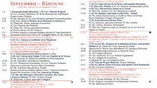 Calendar ortodox septembrie 2025: Cele mai importante sărbători din prima lună de toamnă
