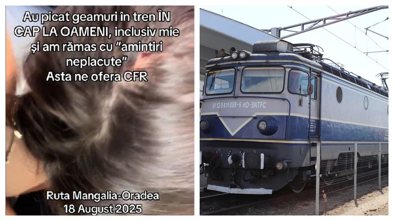 Pasageri răniți de un geam căzut în tren