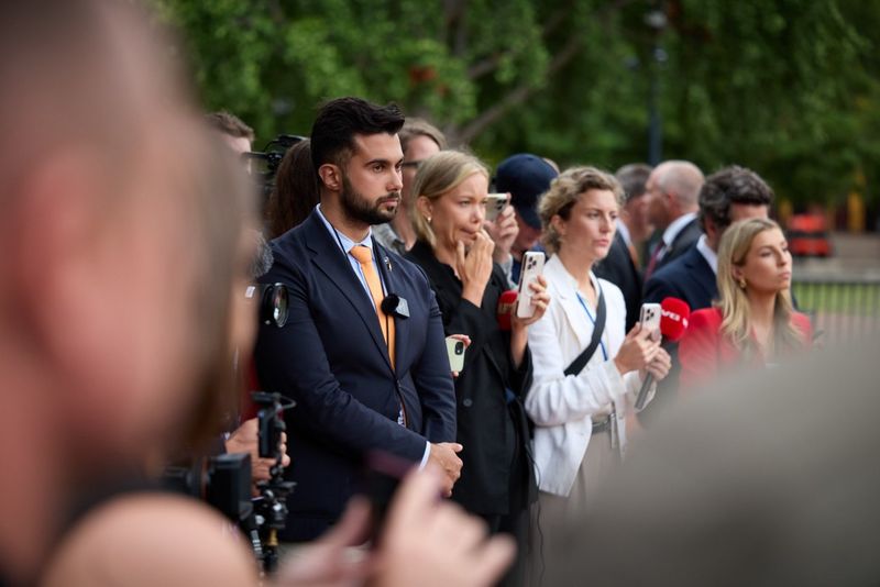 Conferință de presă în fața Casei Albe