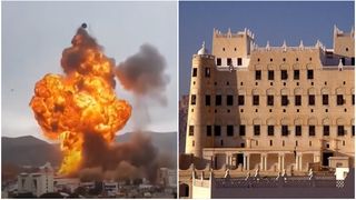 VIDEO Palatul prezidențial din Yemen, aruncat &icirc;n aer de  Israel. Un nou potențial război &icirc;n Orientul Mijlociu