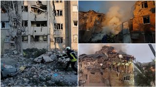 VIDEO Atac devastator al Rusiei &icirc;n Kiev. Cel puțin 16 morți și victime căutate sub dăr&acirc;mături. Zelenski: "Putin nu se teme de consecințe"