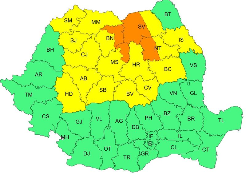 vremea anm, cod portocaliu, vijelii