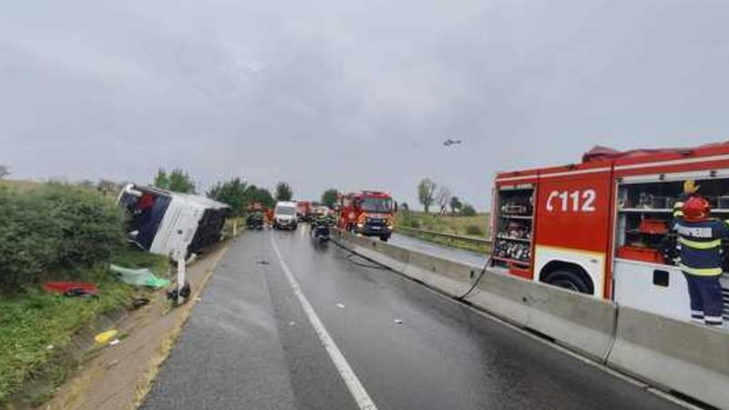 trafic blocat, accident grav, victime