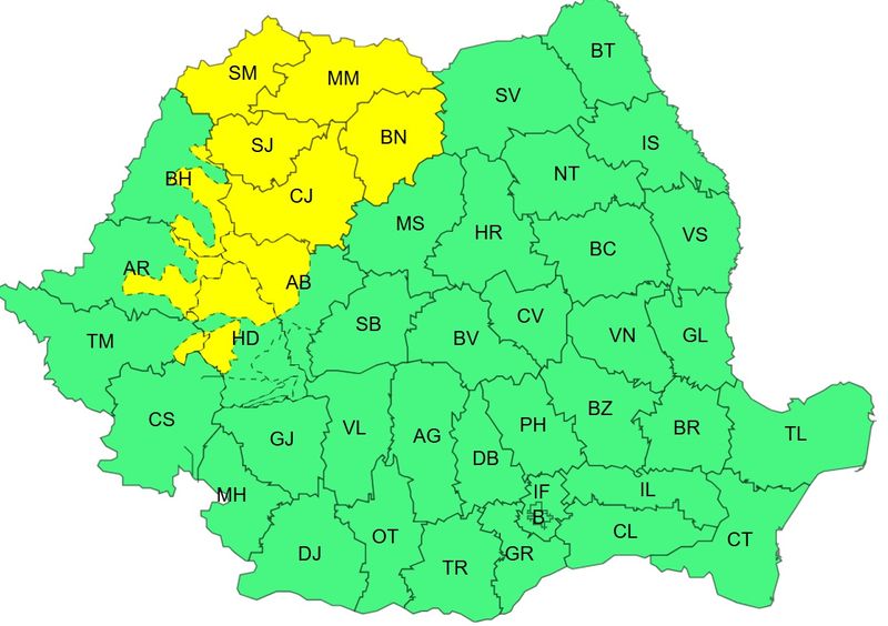 furtuna, ploi torentiale, avertizare ANM 