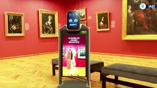 VIDEO Inteligența artificială, din ce &icirc;n ce mai prezentă. Muzeul de Artă din Iași are primul robot supraveghetor din Rom&acirc;nia
