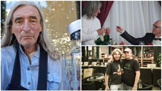 Gerard Haag, alături de prietenul său din Romania, Catalin State