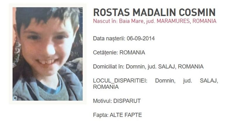 Mădălin, băiatul dispărut în Sălaj, de negăsit
