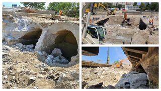 VIDEO Descoperire arheologică la Planșeul Unirii: elemente de construcție din cărămidă, găsite &icirc;n timpul lucrărilor. Reacția Primăriei Sectorului 4