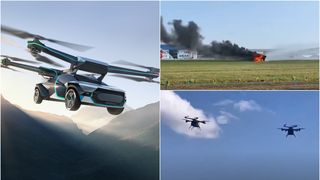 VIDEO Două mașini zburătoare s-au ciocnit &icirc;n aer &icirc;n China