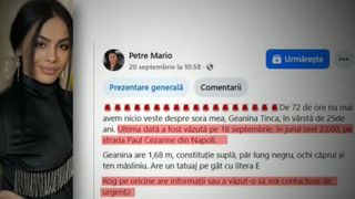 VIDEO Alertă în Napoli. Geanina a dispărut fără urmă. De cinci zile nu se mai știe nimic de ea