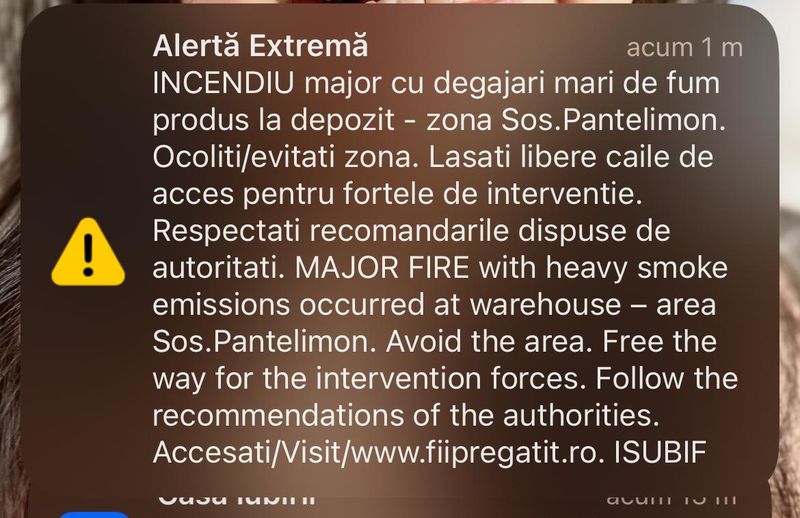 sectorul 2, depozit antrefrig, incendiu 