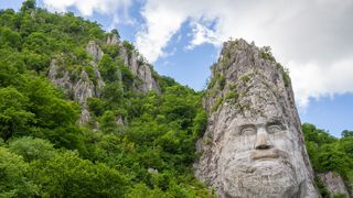 Chipul lui Decebal de la Cazanele Dunării