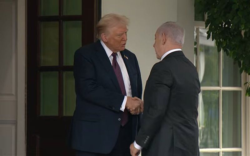 Netanyahu, primit la Casa Alba de Trump