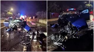 Tânăr din Botoșani, la un pas de moarte după ce a intrat într-un cap de pod. Mașina bărbatului de 28 de ani s-a transformat într-un morman de fiare