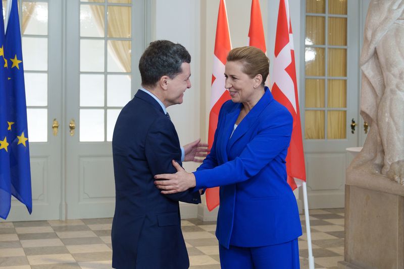 Nicușor Dan, primit de premierul Danemarcei, Mette Frederiksen  