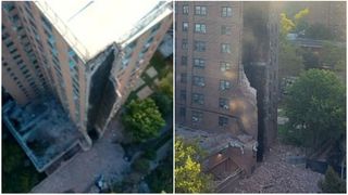 "O bombă" Un bloc de 17 etaje s-a prăbușit, în New York