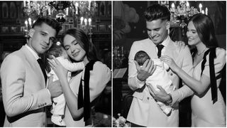 VIDEO Ianis Hagi și Elena, emoționați la botezul copilului