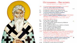 Ce sărbătoare este în Calendarul ortodox pe 3 octombrie 2025?