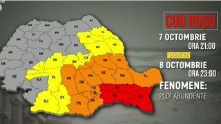 VIDEO Vreme rece și instabilă &icirc;n mai multe regiuni ale țării. Constanța, Ialomița și Călărași, sub cod roșu de ploi