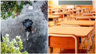 VIDEO Școlile din Constanța, închise din cauza codului roșu de ploi și vânt. Anunțul autorităților: "Vă rugăm să rămâneți în locuințe"