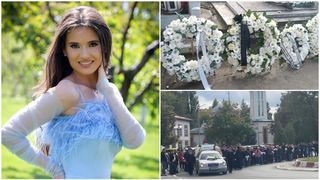 Lacrimi și durere la mormântul Mădălinei. Tânăra care a murit după ce a născut natural, la o clinică privată din Constanța, a fost astăzi condusă pe ultimul drum