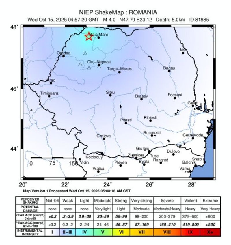 Cutremur în Maremureș