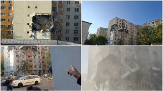 Imagini ca după război: Cum arată zona unde a avut loc explozia din blocul din cartierul Rahova