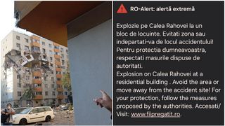 Explozie bloc Rahova azi, 17 octombrie 2025 - Mesaj RO-ALERT