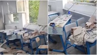 VIDEO Suflul exploziei din cartierul Rahova a afectat și Liceul „Dimitrie Bolintineanu”
