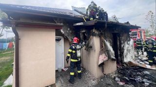 Incendiu lângă un azil de bătrâni din Ilfov