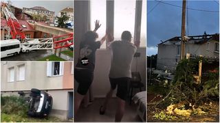 VIDEO O tornadă neobișnuită a distrus un oraș din Franța. Morți și răniți