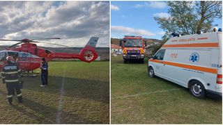 Copil de șase ani, călcat de mașină în județul Vaslui! Un elicopter SMURD l-a preluat și l-a transportat la Iași