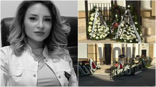 VIDEO Imaginile durerii! Trupul neînsuflețit al Ștefaniei Szabo, depus la capela din București. Mama, fratele și sora, nedezlipiți de sicriul ei