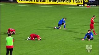 VIDEO Un antrenor de 45 de ani a făcut infarct în timpul unui meci de fotbal din campionatul Serbiei. Din nefericire, medicii nu au reușit să-l salveze