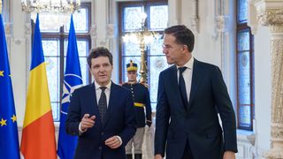 VIDEO Mark Rutte și Nicușor Dan, la Forumul NATO de la București. "Agresivitatea Rusiei ne obligă să facem mai mult pentru înarmare", spune președintele României