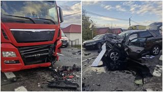 Imaginile prăpădului de pe DN7! Un bărbat a murit pe loc