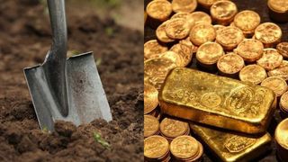 "A găsit o comoară sub pământ". Un francez a descoperit lingouri de aur în curtea casei sale, în timp ce săpa o piscină