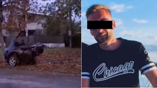 „Praf s-a făcut!” Pasiunea pentru viteză l-a băgat în pământ. Mașina pe care o conducea Gabriel s-a despicat după ce a intrat într-un pom