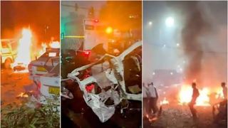 VIDEO O mașină electrică a explodat într-o zonă aglomerată - cel puțin 10 oameni și-au pierdut viața