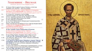 Ce sărbătoare este în Calendarul ortodox pe 13 noiembrie 2025?