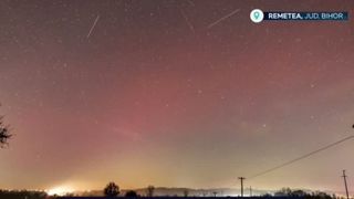 VIDEO Spectacol rar pe cerul Rom&acirc;nie! Aurora Boreală a luminat noaptea &icirc;n Bihor