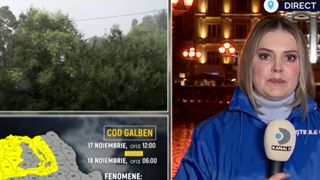 VIDEO Cod galben de v&acirc;nt puternic &icirc;n vestul țării. Vremea face pagube și aduce blocaje pe calea ferată