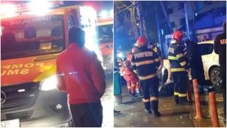 Patru oameni spulberați într-o stație de autobuz din București