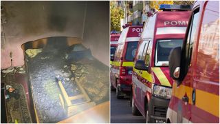 Două incendii puternice în Hunedoara