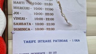 Prețuri patinoar - Târgul de Crăciun din Craiova 2025