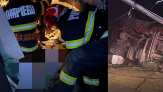 Cine este șoferul TIR-ului care s-a răsturnat pe carosabil, în Botoșani? Marian are doar 27 de ani și se zbate între viață și moarte