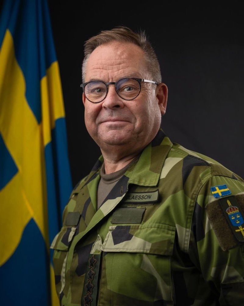 Șeful armatei suedeze, generalul Michael Claesson,