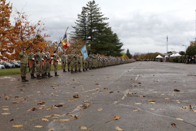 Depunerea de jurământ de la Școala Militară din Sibiu