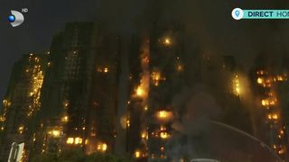 VIDEO Incendiu de proporții &icirc;n Hong Kong. Cel puțin 36 de oameni au murit
